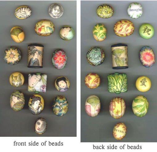 faux porcelain polymer clay beads