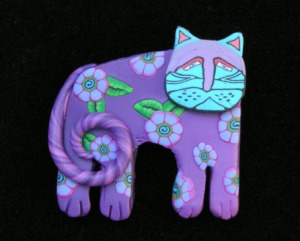Purple Cat Pin